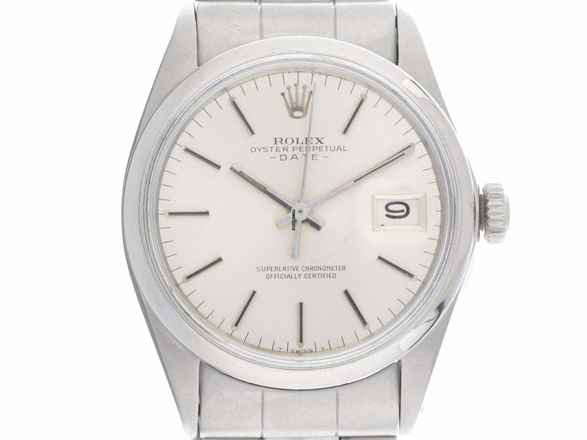  Rolex Oyster Perpetual Date Ref.1500 1969 original Box sehr gut Vintage Oyster Perpetual Date open 6/9 