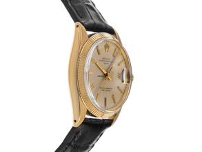 Thumbnail von Rolex Oyster Perpetual Date Ref.1500 1962 Full Set sehr gut Vintage Oyster Perpetual Date 18kt Gelbgold