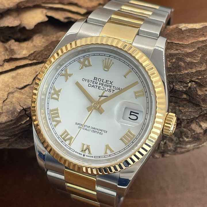  Rolex Datejust 36 Datejust 36 White Roman - FULLSET 2022 LC100 - Ref. 126233 