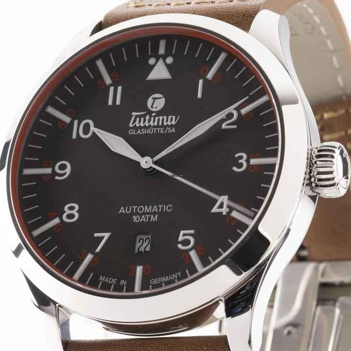  Tutima Armband Leder 41mm Ref. Box&pap. Full Set Mit NEW FULL SET 