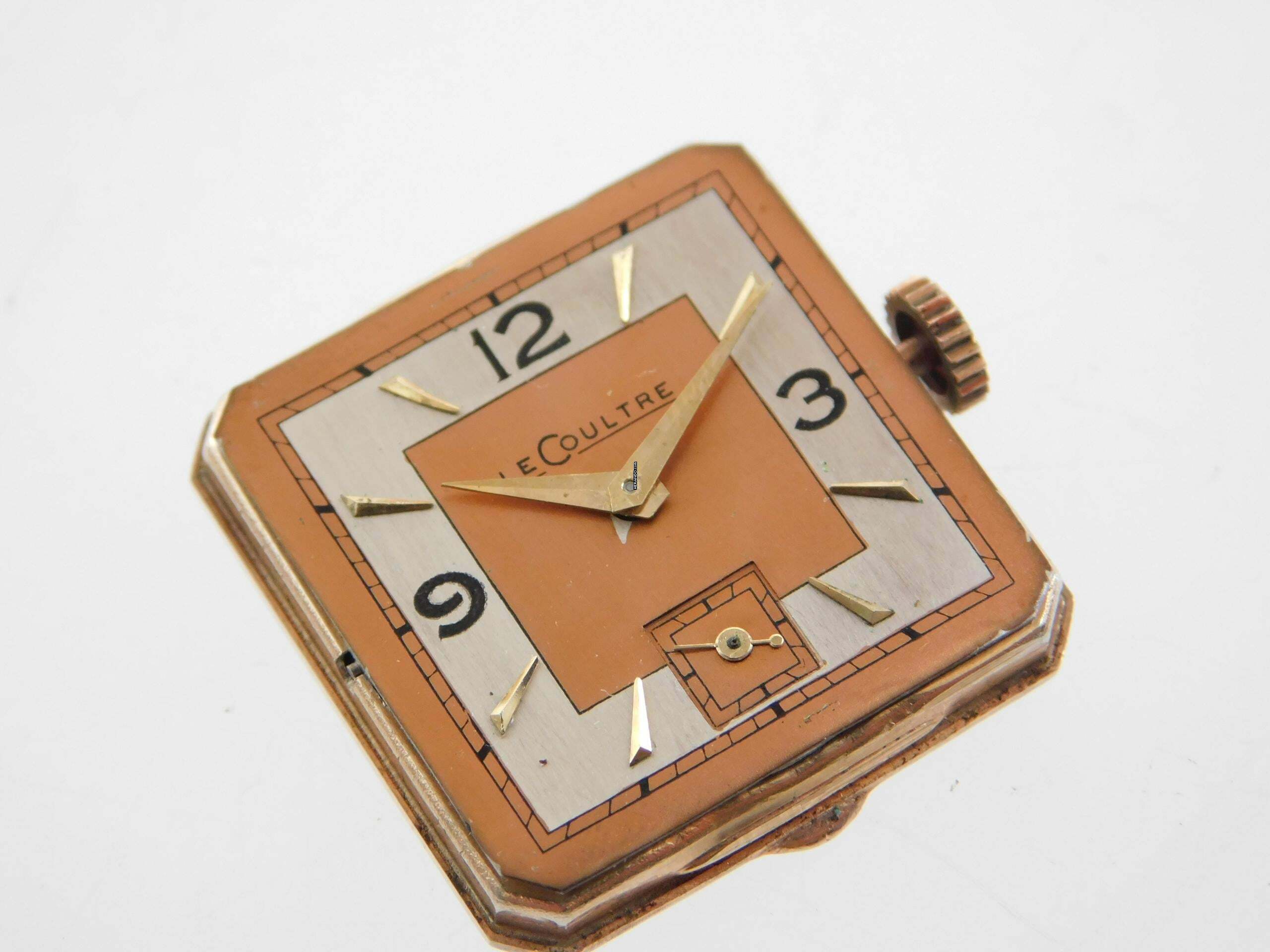 Thumbnail von Jaeger-LeCoultre Classic Le Coultre - Rare Vintage 18K Pink Gold - Classic Watch Kaliber 428/2 frühe Le Coultre Herrenuhr