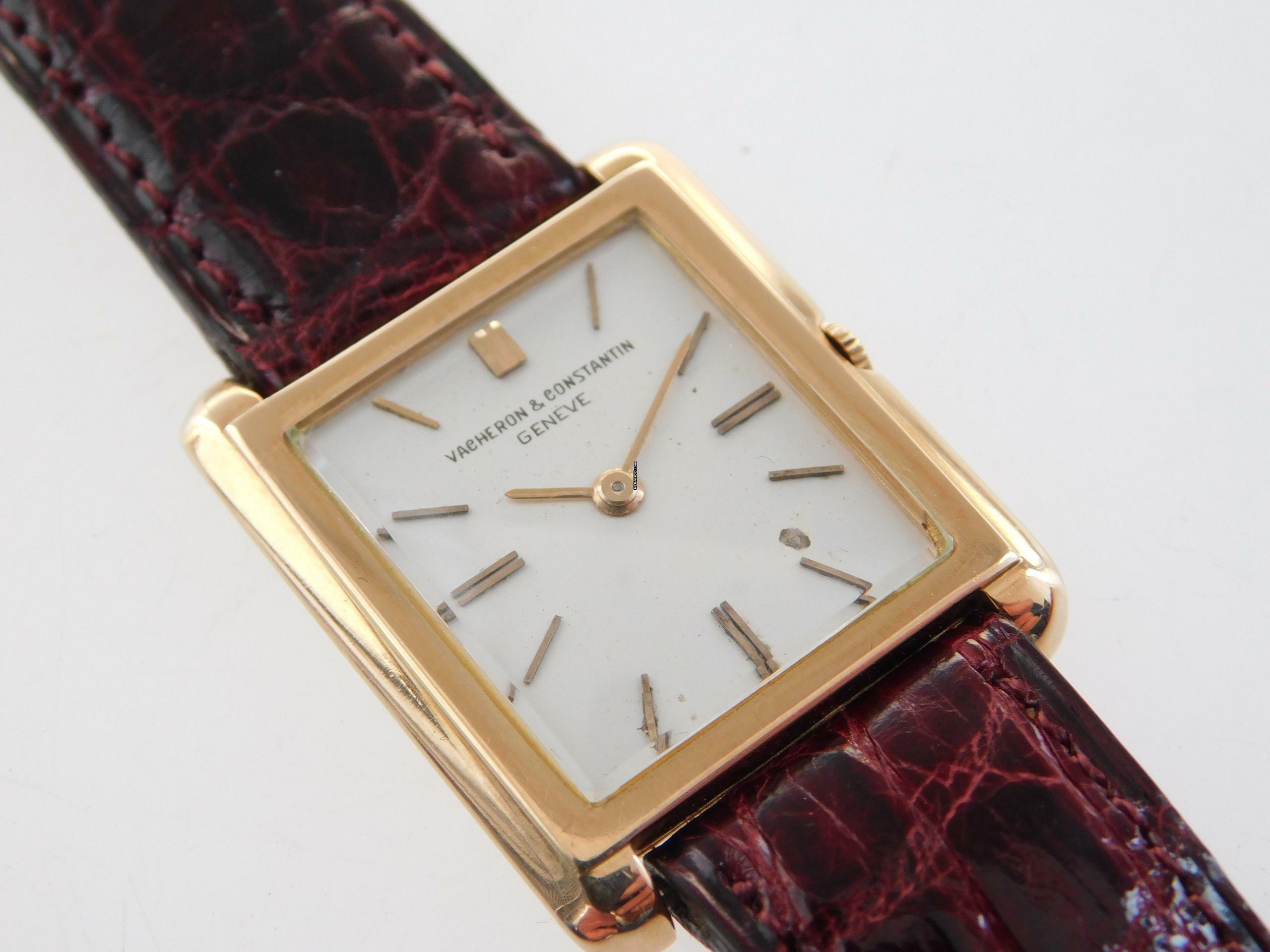 Thumbnail von Vacheron Constantin Tank Ultra Thin 18 Karat Rotgold RARE Kaliber 1003 Handaufzug 4,5mm flach unpolished original condition Rare