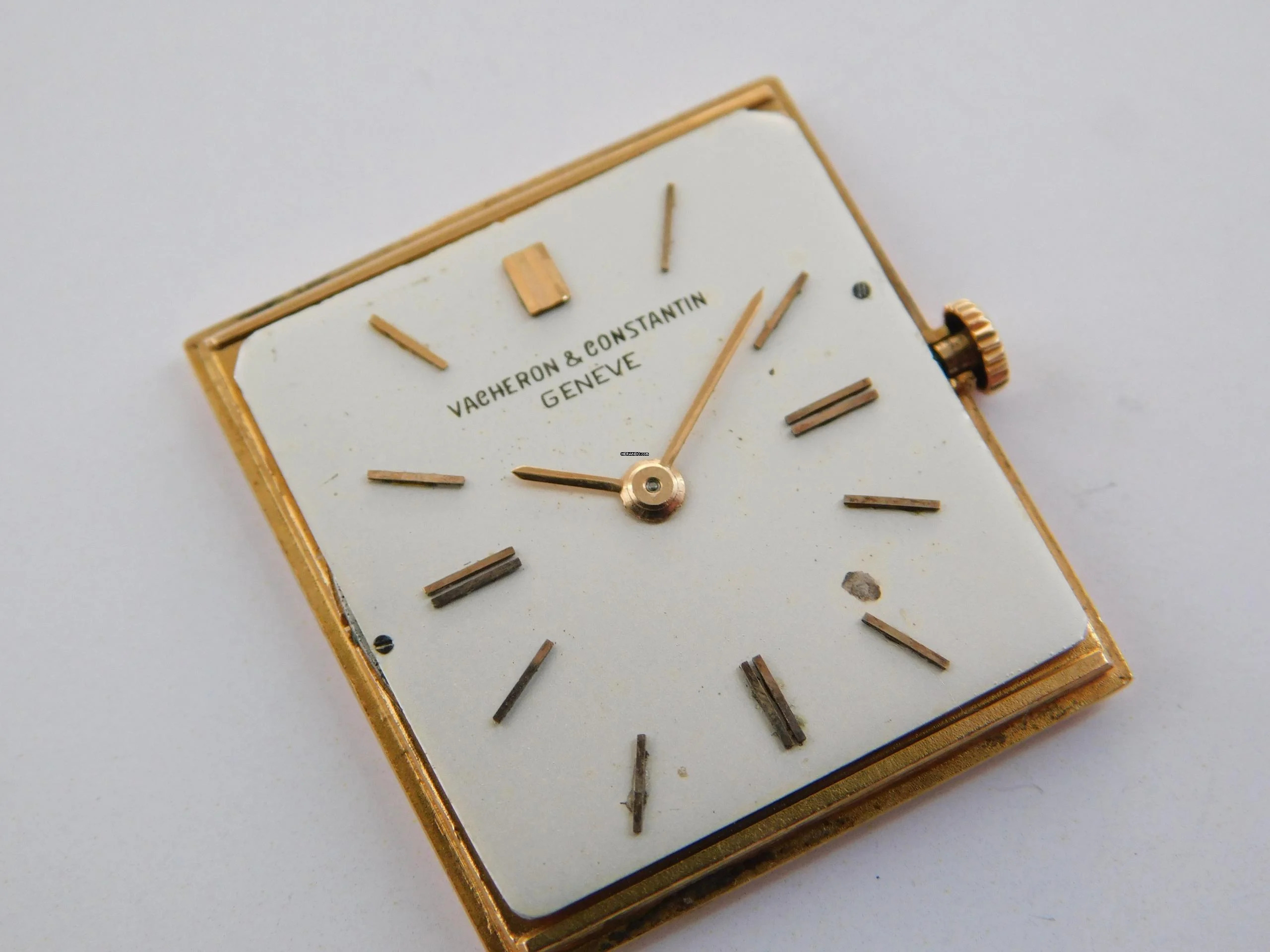 Thumbnail von Vacheron Constantin Tank Ultra Thin 18 Karat Rotgold RARE Kaliber 1003 Handaufzug 4,5mm flach unpolished original condition Rare
