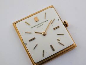Thumbnail von Vacheron Constantin Tank Ultra Thin 18 Karat Rotgold RARE Kaliber 1003 Handaufzug 4,5mm flach unpolished original condition Rare