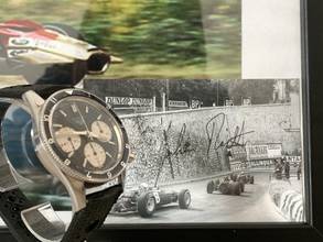 Thumbnail von Heuer Leonidas Autavia 2446H by Jochen Rindt Panda black dial 1969