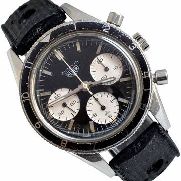  Heuer Leonidas Autavia 2446H by Jochen Rindt Panda black dial 1969 