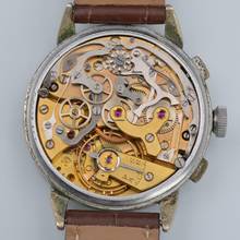 Thumbnail von Minerva Oversized chronograph Tropical bicolor medical dial manual 1941