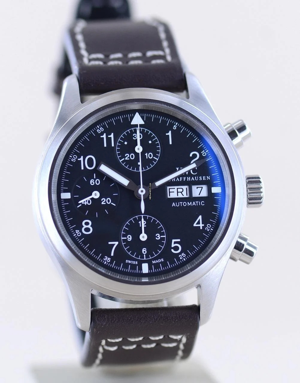 Thumbnail von IWC Fliegeruhr Chronograph Der Fliegerchronograph schwarz Day Date black Pilot Klassiker