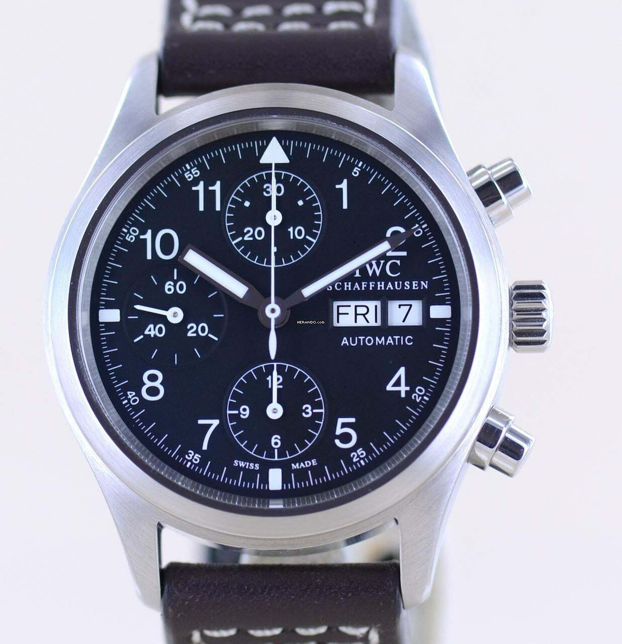 Thumbnail von IWC Fliegeruhr Chronograph Der Fliegerchronograph schwarz Day Date black Pilot Klassiker