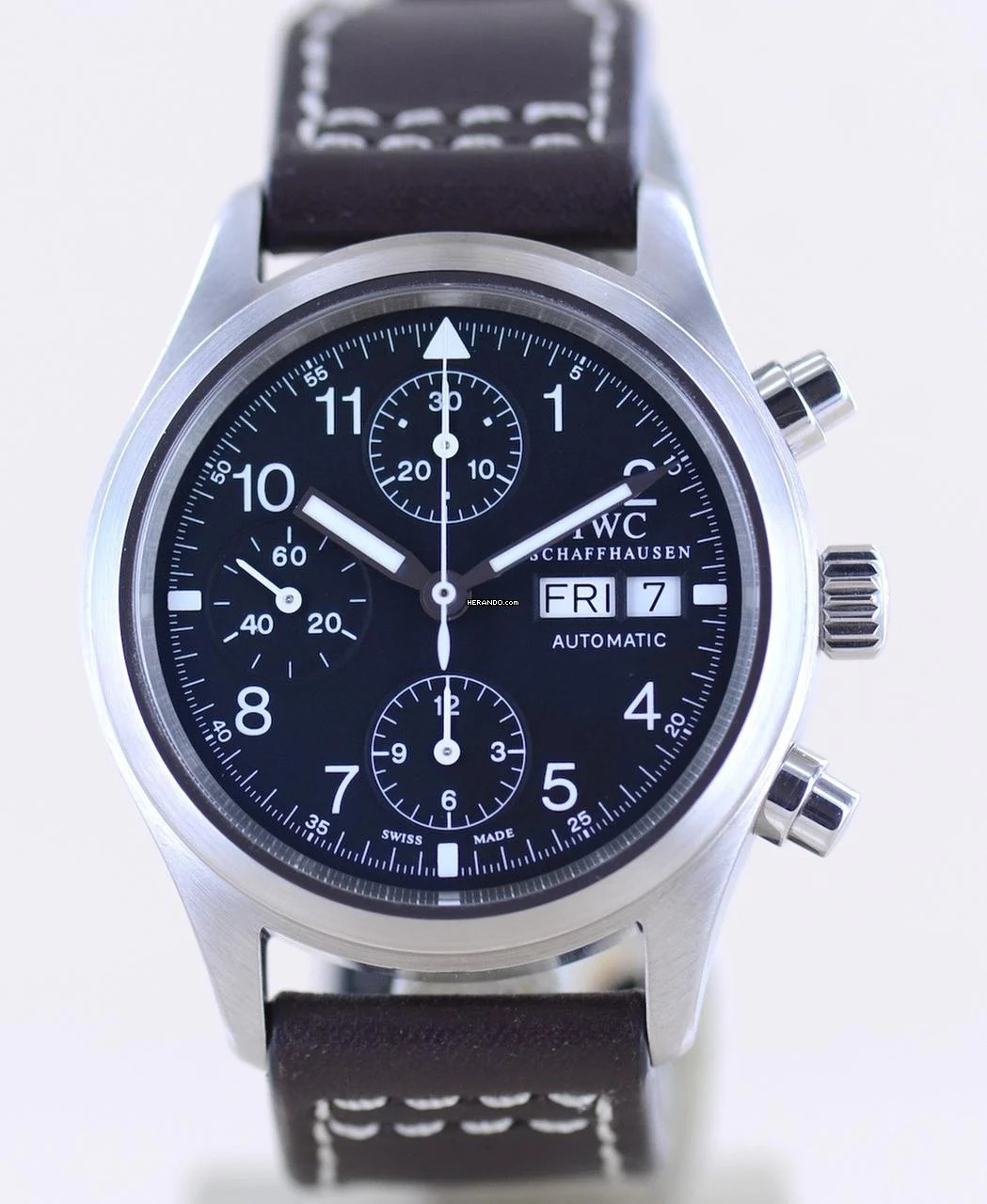 Thumbnail von IWC Fliegeruhr Chronograph Der Fliegerchronograph schwarz Day Date black Pilot Klassiker