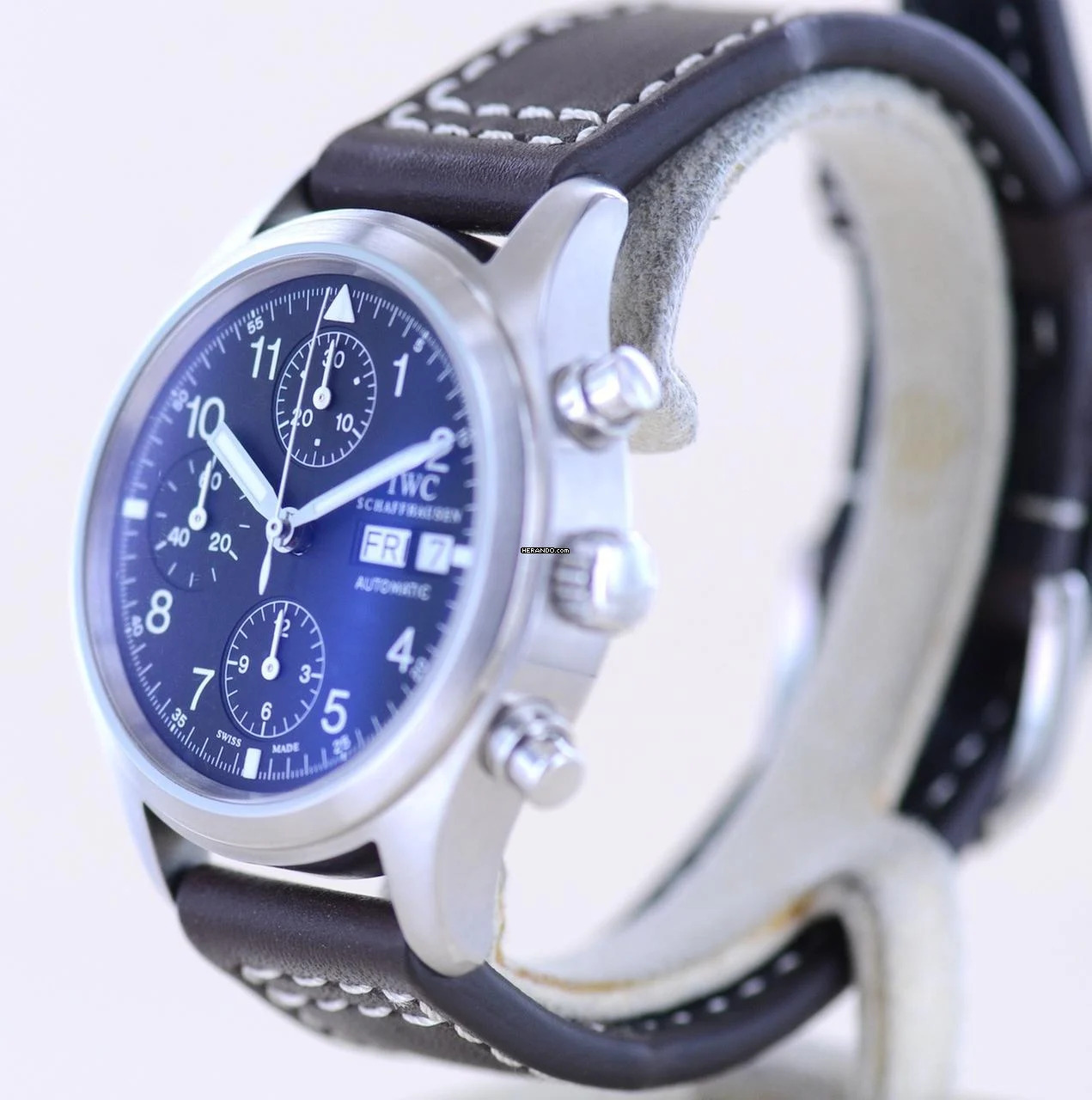 Thumbnail von IWC Fliegeruhr Chronograph Der Fliegerchronograph schwarz Day Date black Pilot Klassiker