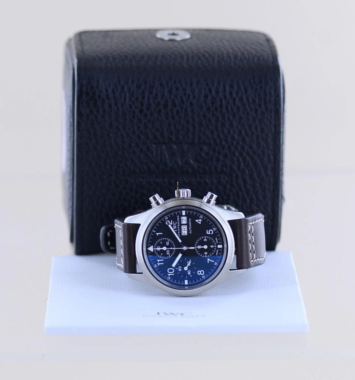  IWC Fliegeruhr Chronograph Der Fliegerchronograph schwarz Day Date black Pilot Klassiker 