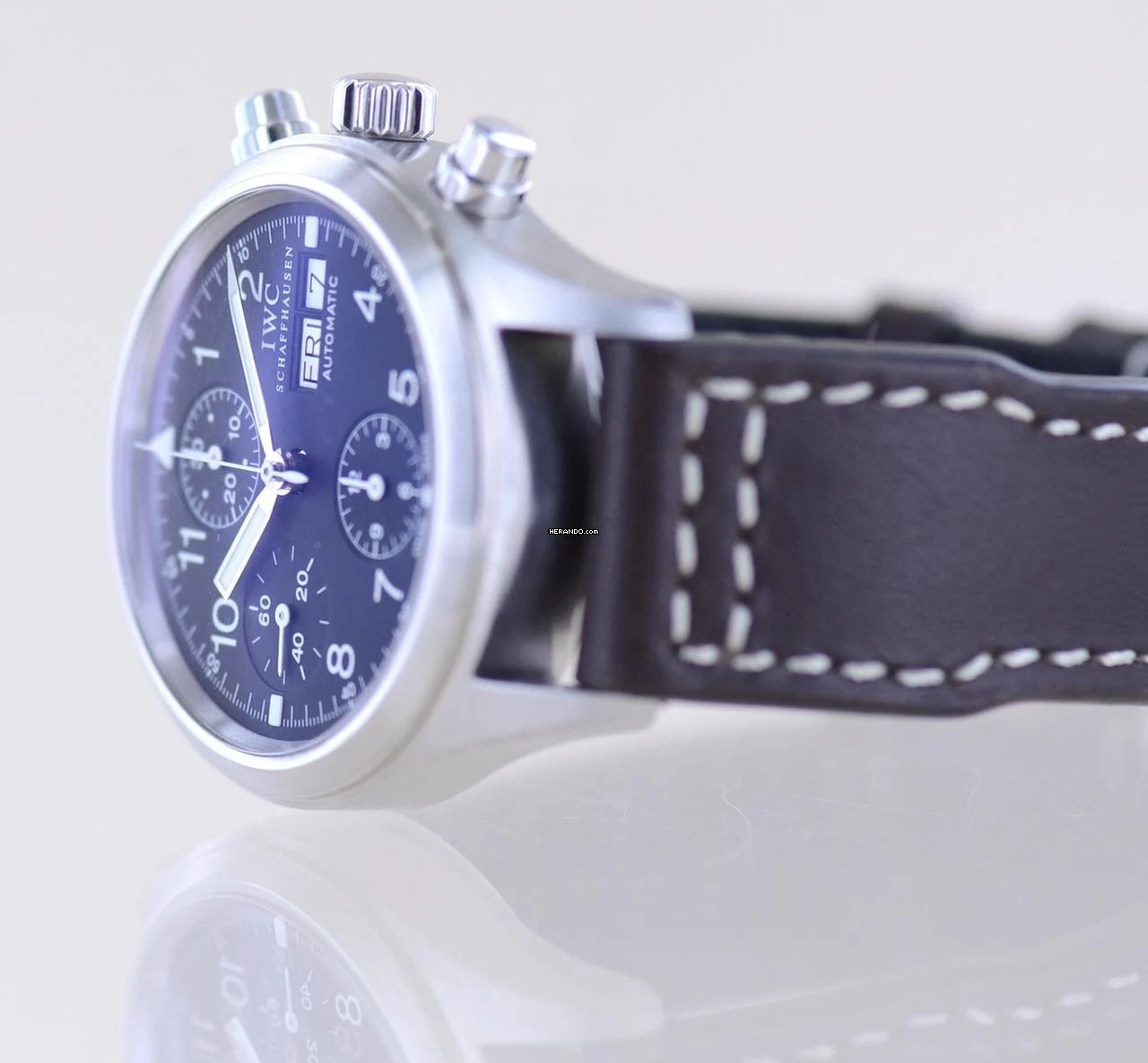 Thumbnail von IWC Fliegeruhr Chronograph Der Fliegerchronograph schwarz Day Date black Pilot Klassiker