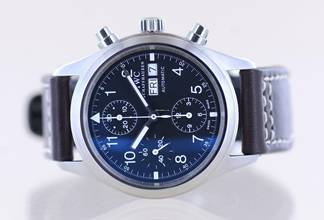 Thumbnail von IWC Fliegeruhr Chronograph Der Fliegerchronograph schwarz Day Date black Pilot Klassiker