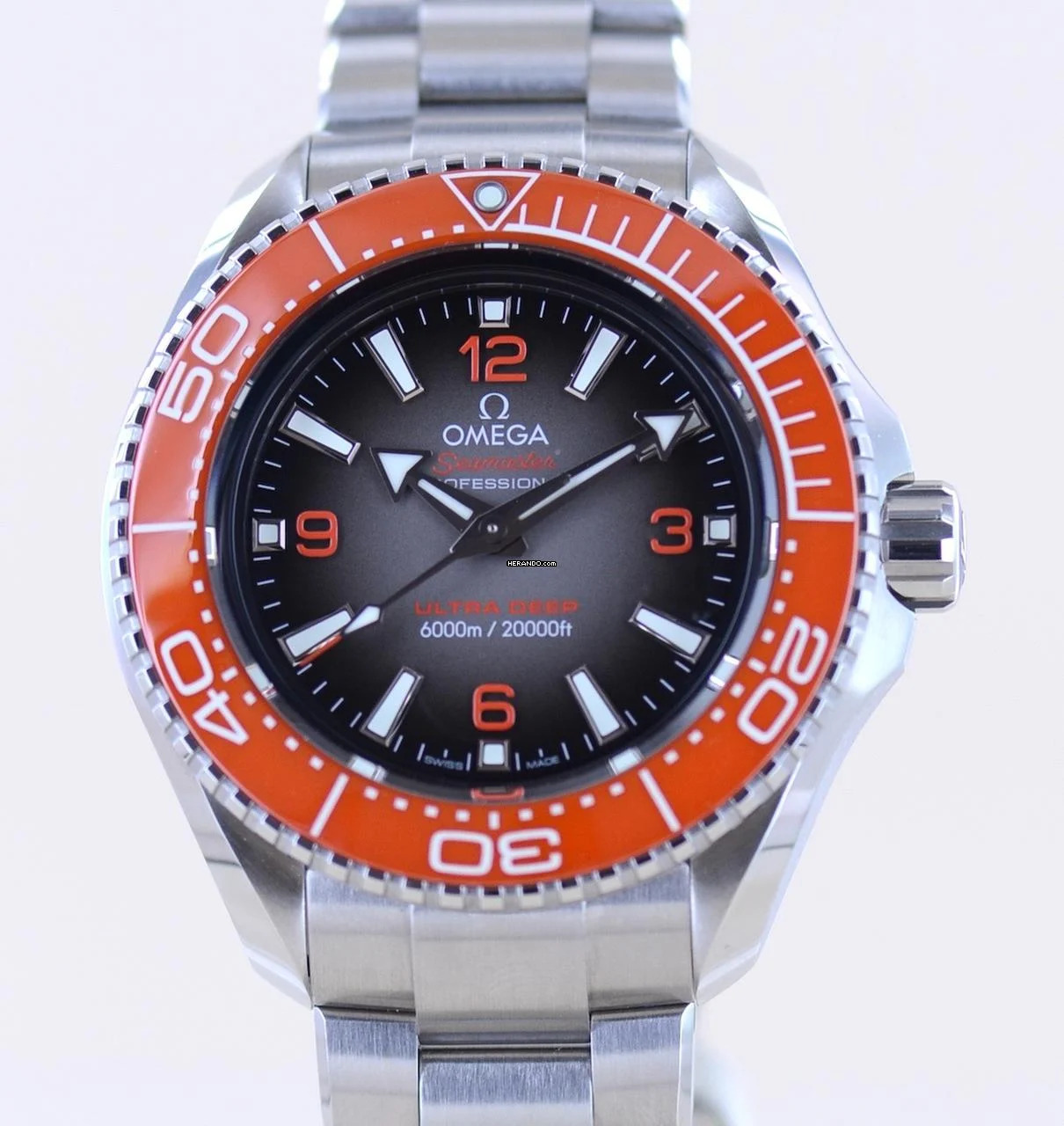  Omega Seamaster Ultra Deep 6000M Planet Ocean Ultra Deep O‑MEGASTEEL 45,5mm 6000 Meter Diver B+P 