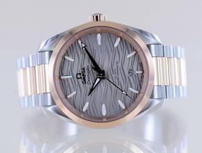 Thumbnail von Omega Seamaster Aqua Terra 150M Stahl Sedna 38 mm grey dial Roségold new B+P