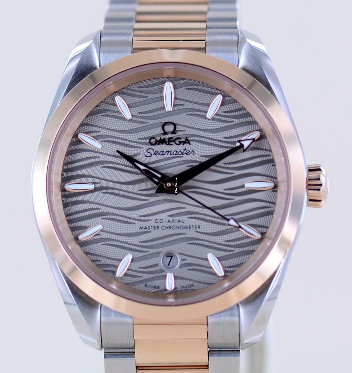  Omega Seamaster Aqua Terra 150M Stahl Sedna 38 mm grey dial Roségold new B+P 