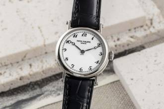 Thumbnail von Patek Philippe Calatrava Lady 18K (0,750) Weissgold Handaufzug Damen Ref. 4860