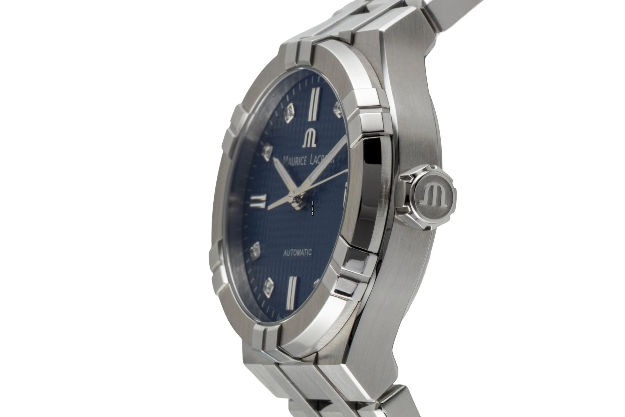 Thumbnail von Maurice Lacroix AIKON Stahl Automatik Damenuhr Ref. AI6006-SS002-450-1 B&P 2023