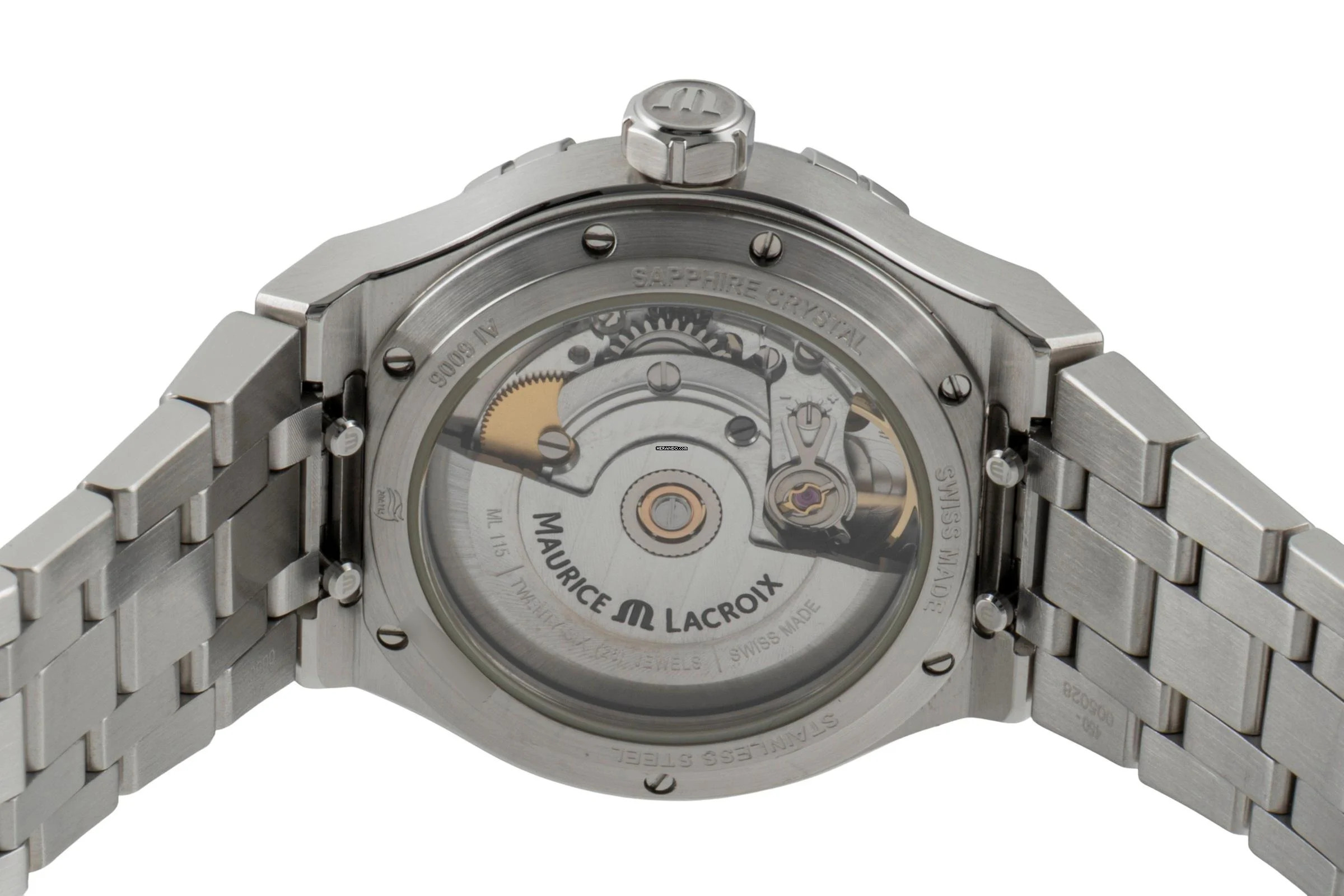 Thumbnail von Maurice Lacroix AIKON Stahl Automatik Damenuhr Ref. AI6006-SS002-450-1 B&P 2023