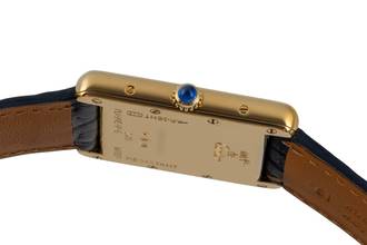 Thumbnail von Cartier Tank must Tank LM Silber vergoldet Quarz Herrenuhr Medium Ref. W1013754