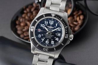 Thumbnail von Breitling Superocean II 44 Black Automatik Stahl Ref. A17392D7/BD68 B&P 2020