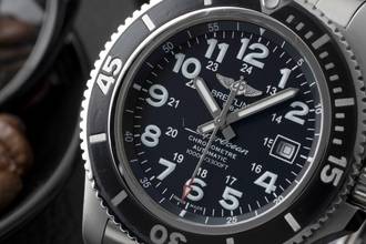 Thumbnail von Breitling Superocean II 44 Black Automatik Stahl Ref. A17392D7/BD68 B&P 2020