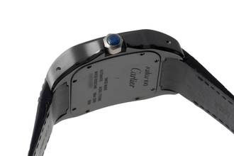 Thumbnail von Cartier Santos 100 Stahl / Titan Automatik Ref. W2020010 Box & Papiere 2017