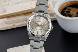 Thumbnail von Rolex Oyster Perpetual 36 Silver Dial Stahl Automatik Ref. 126000 B&P 2022