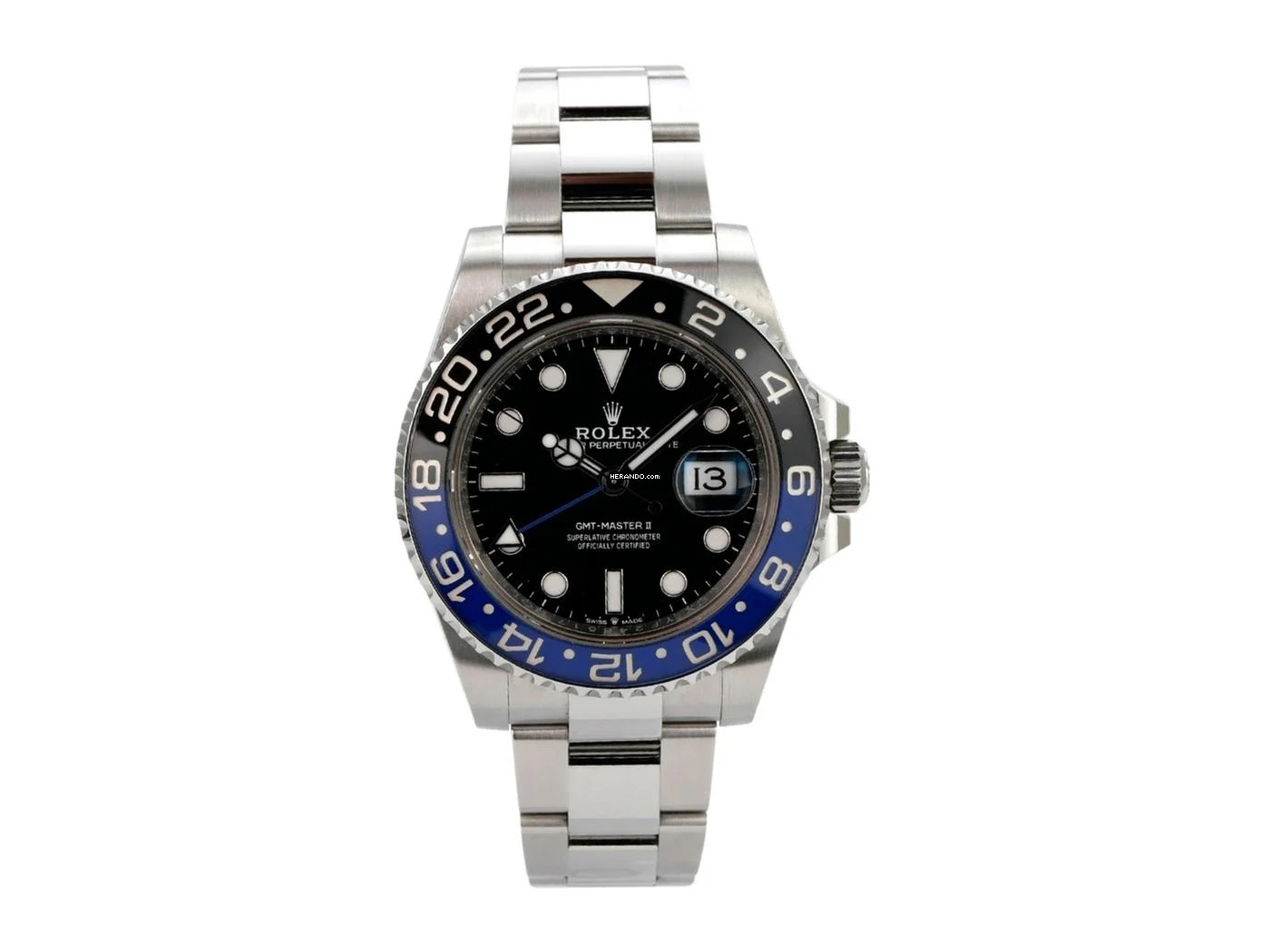  Rolex GMT-Master II Edelstahl Ref. 126710BLNR Oyster 