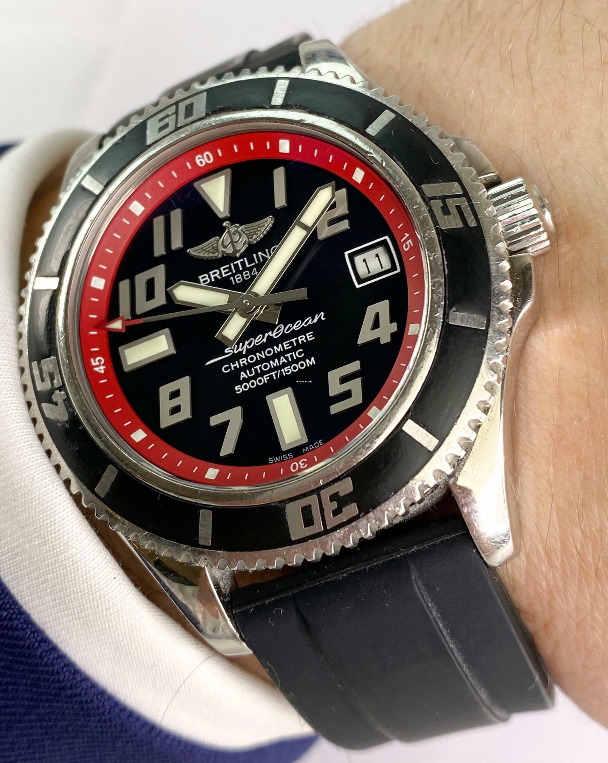 Breitling Superocean 42 Chronometer Automatic Automtik Diver ref A17364 A17364