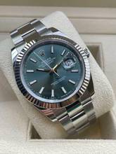 Thumbnail von Rolex Datejust 41 Green Dial FULL SET BOX+PAPERS LIKE NEW 2023 Lc AT first buying receipt