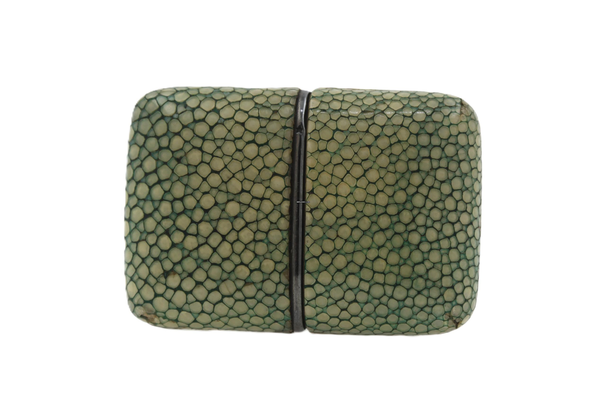 Thumbnail von Movado Ermeto 925 Sterling Silver Shagreen Purse Watch