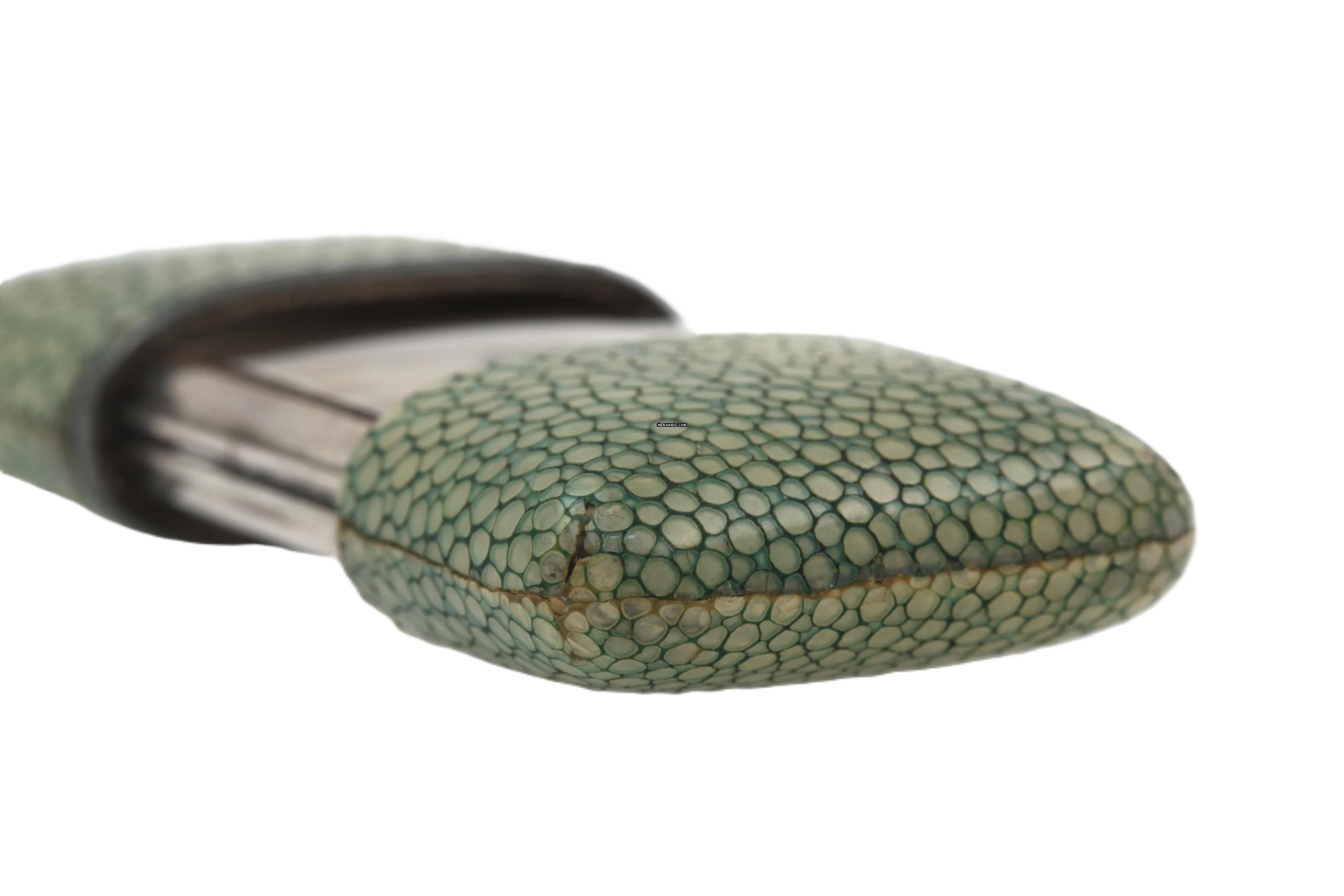 Thumbnail von Movado Ermeto 925 Sterling Silver Shagreen Purse Watch