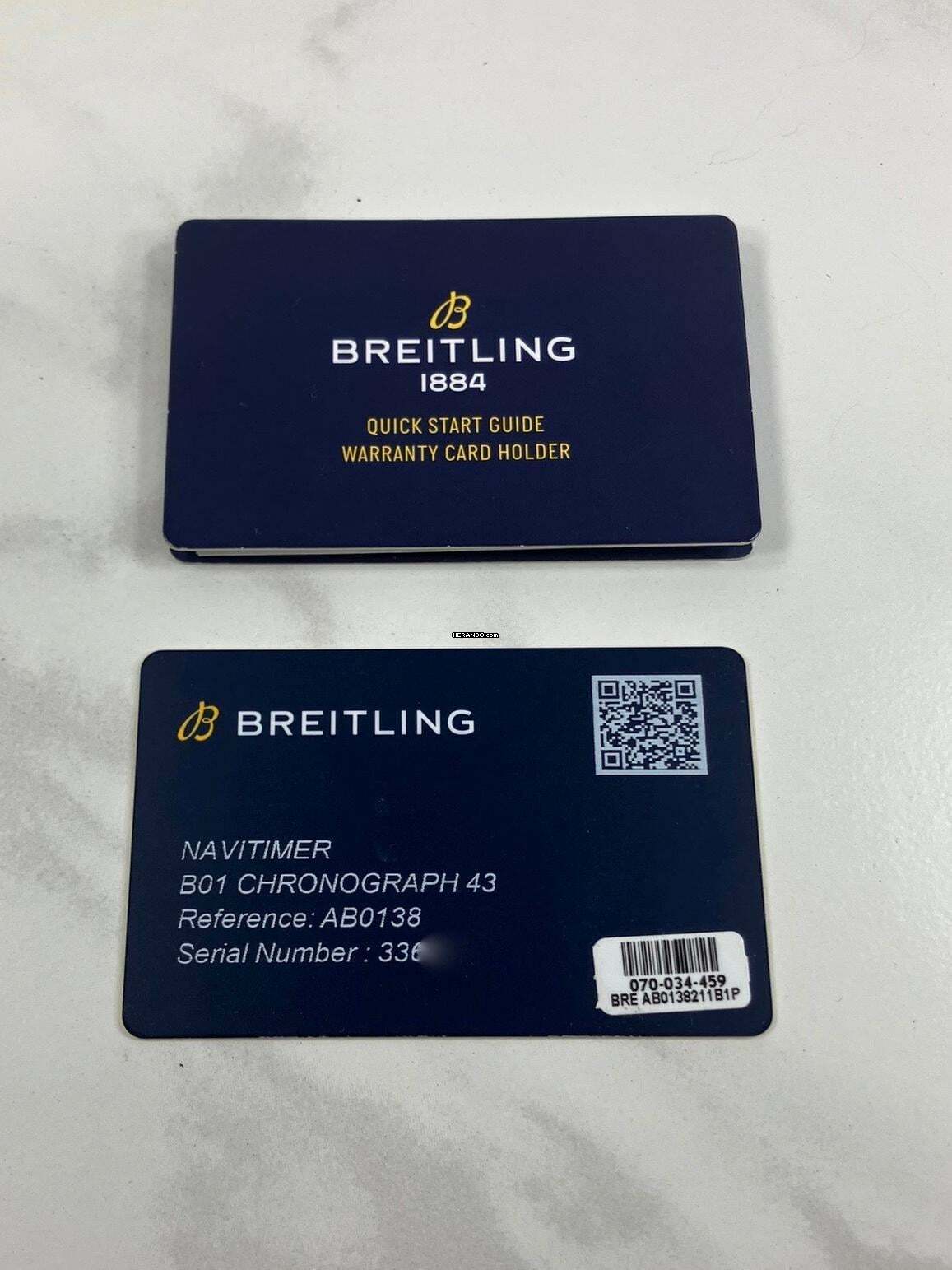 Thumbnail von Breitling Navitimer B01 Chronograph 43 Box + Papiere / super Zustand