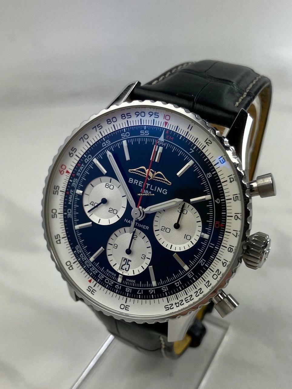 Thumbnail von Breitling Navitimer B01 Chronograph 43 Box + Papiere / super Zustand