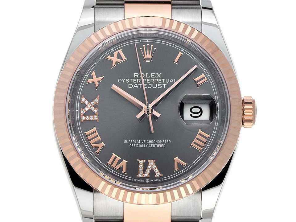  Rolex Datejust 36 Ref.126231 2021 Full Set wie Neu Datejust Diamanten 