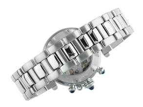 Thumbnail von Cartier Pasha Ref.2113 2006 Box&Beschreibung wie Neu Vintage Pasha Chronograph Glasboden