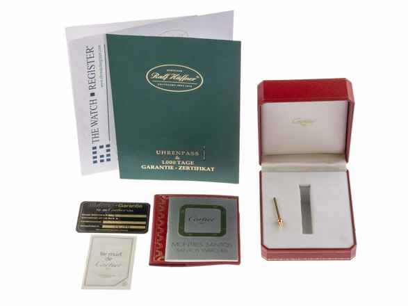  Cartier Santos Galbée PM Mondphase Ref.119902 1990 Full Set sehr gut Vintage Santos PM kleines Modell Mondphase 