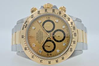 Thumbnail von Rolex Daytona Cosmograph Zenith 18k gold steel Gold Diamond Dial 16523