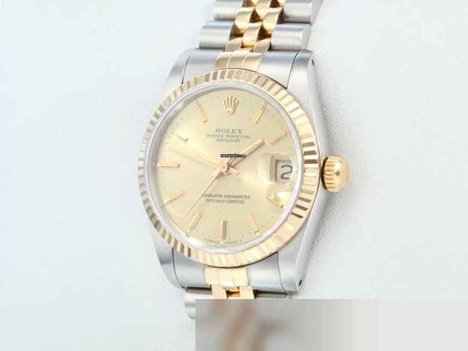  Rolex Datejust 31 31mm 68273 Edelstahl Gelbgold 750 Automatik Stainless Steel 18kt Yellow Gold Jubilé-band Chronometer Oyster 