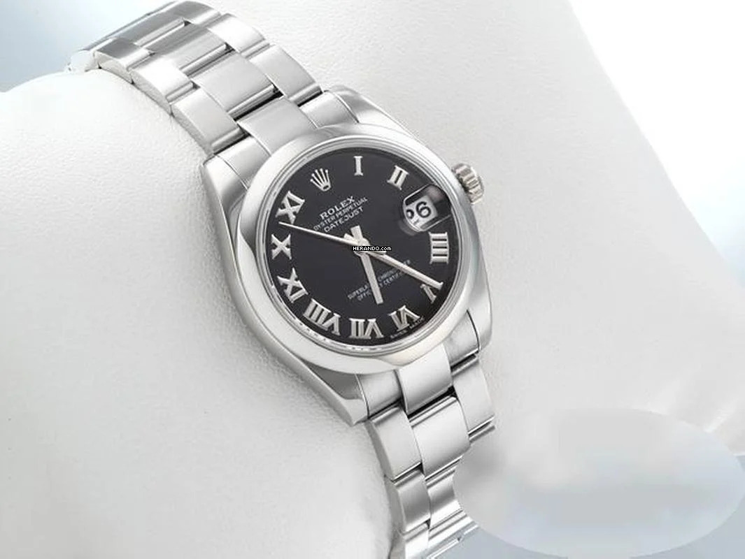 Rolex Datejust 31 31mm 178240 2015 Edelstahl Automatik Damenuhr Stahl Stainless Steel Oyster-band Chronometer Black Dial