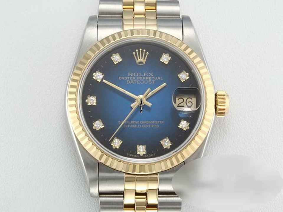  Rolex Datejust 31 31mm Medium 68273 Stahl Gelbgold 750 Diamanten Automatik Stainless Steel 18kt Yellow Gold Jubilé-band Chronometer Oyster 