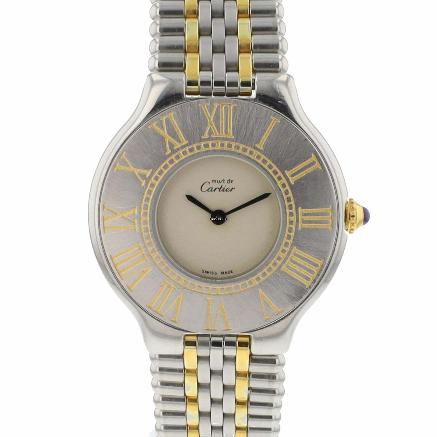  Cartier 21 Must de Cartier GM Steel Gold Serviced '26 