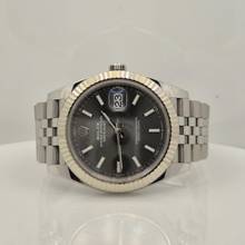 Thumbnail von Rolex Datejust 41 41mm Ouro Branco & Aço Rhodium Jubilee Automático Completo