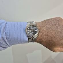 Thumbnail von Rolex Datejust 41 41mm Ouro Branco & Aço Rhodium Jubilee Automático Completo