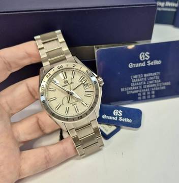  Grand Seiko Evolution 9 Collection GMT Spring Drive 41mm Titanium Completo 