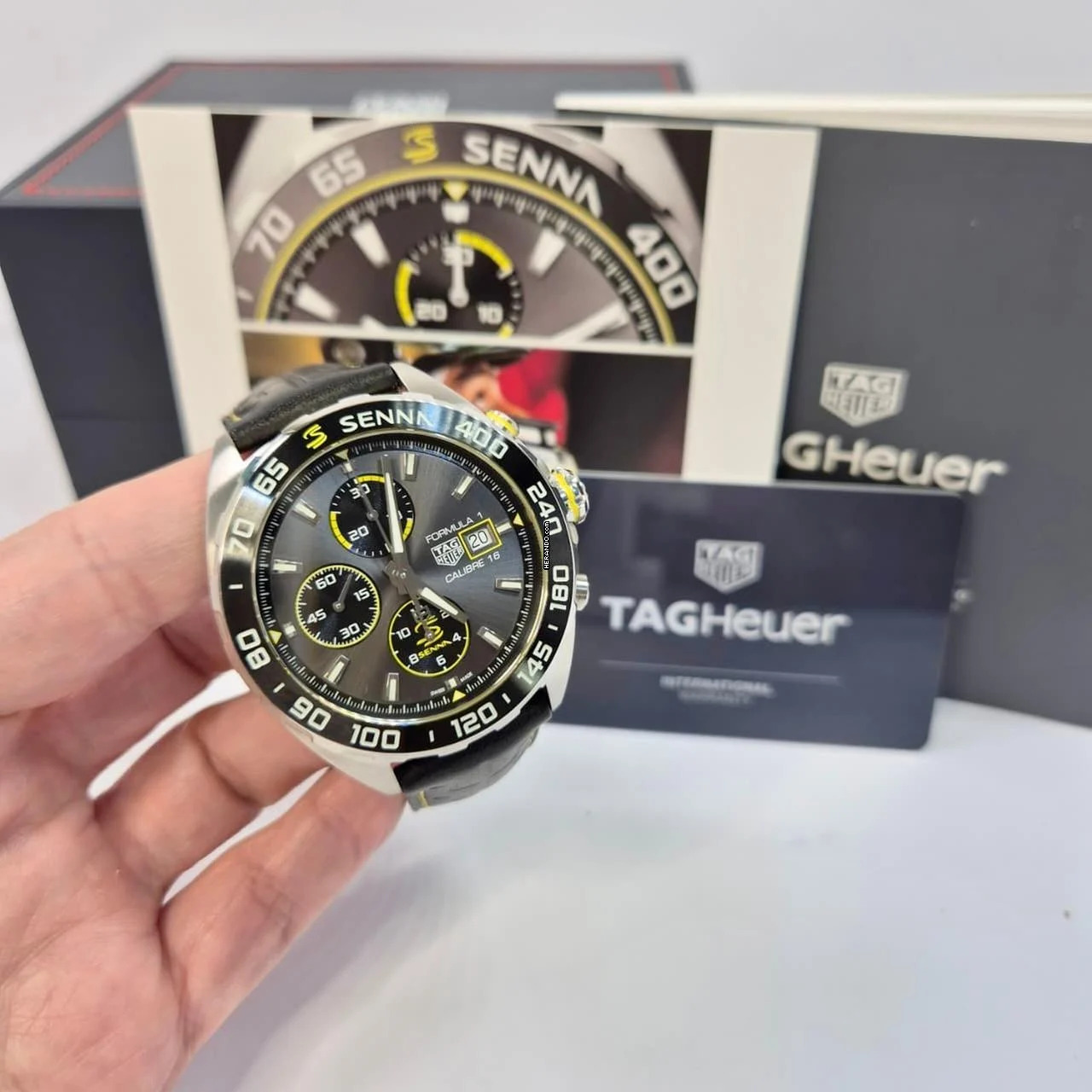 TAG Heuer Formula 1 Senna Special Edition 44mm Automático Completo 