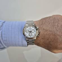 Thumbnail von Rolex Daytona Full Steel White Dial 40mm Automático Completo