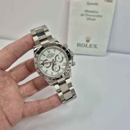 Rolex Daytona Full Steel White Dial 40mm Automático Completo 